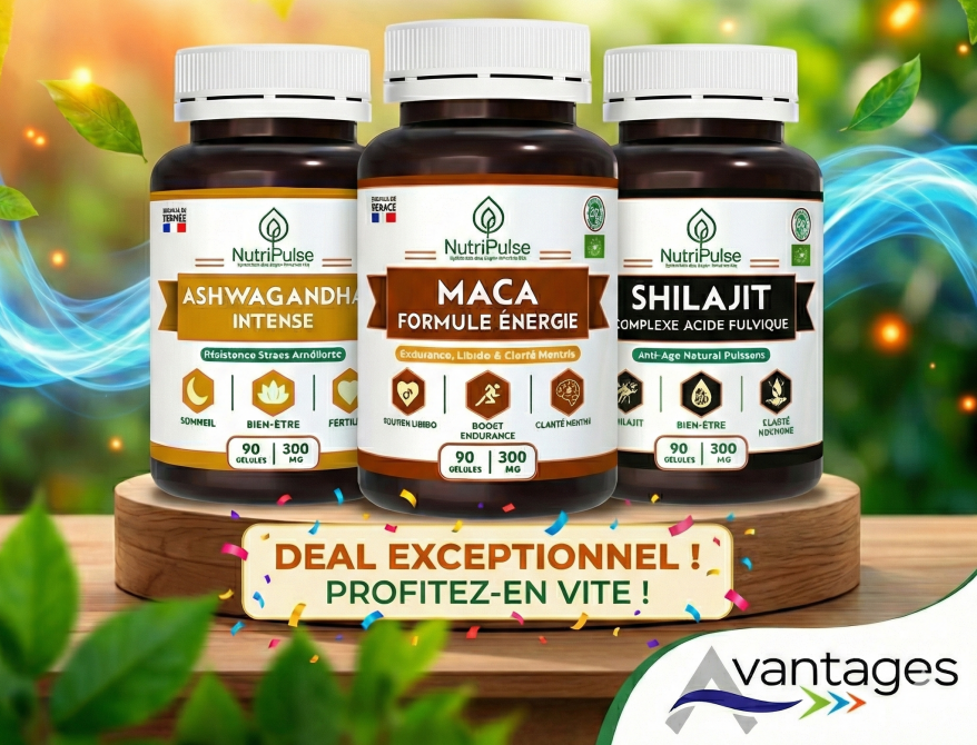 Boost — Énergie, Vitalité & Anti-Stress (Maca + Shilajit + Ashwagandha)