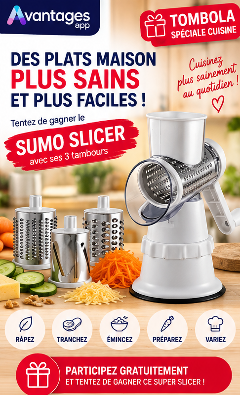 Des plats maison plus faciles ? Gagnez votre Sumo Slicer !