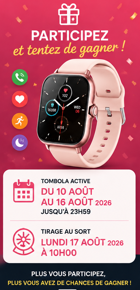 ⌚ Gagnez une montre connectée multifonction !